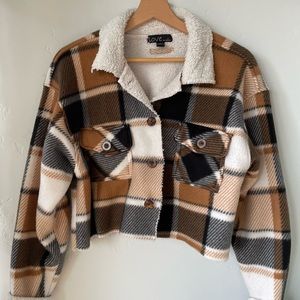 Cropped Sherpa jacket